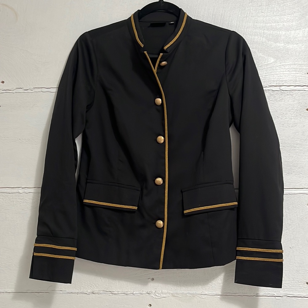Black and gold blazer